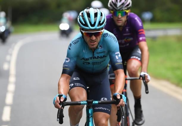 Ion Izagirre Insausti of Spain and Team Astana – Premier Tech competes during the 76th Tour of Spain 2021, Stage 19 a 191,2 km stage from Tapia to...