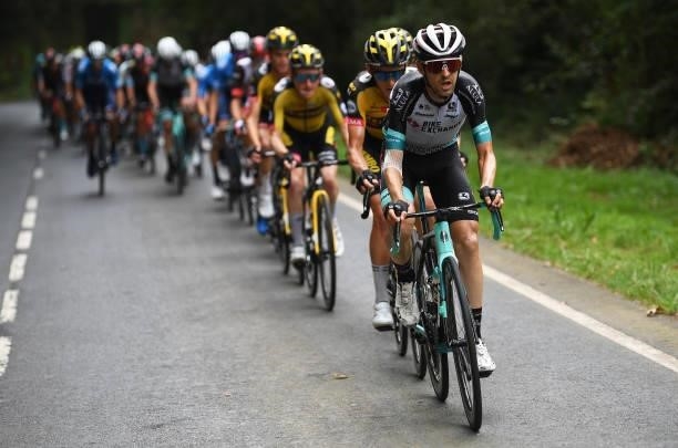 Mikel Nieve Ituralde of Spain and Team BikeExchange competes during the 76th Tour of Spain 2021, Stage 19 a 191,2 km stage from Tapia to Monforte de...
