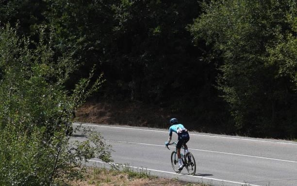 Aleksander Vlasov of Russia and Team Astana – Premier Tech competes during the 76th Tour of Spain 2021, Stage 19 a 191,2 km stage from Tapia to...