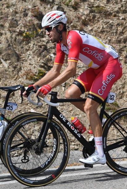 Jesús Herrada Lopez of Spain and Team Cofidis competes during the 76th Tour of Spain 2021, Stage 19 a 191,2 km stage from Tapia to Monforte de Lemos...