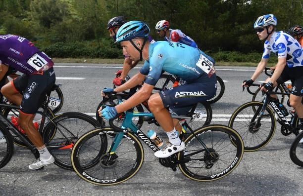 Yuriy Natarov of Kazahkstan and Team Astana – Premier Tech competes during the 76th Tour of Spain 2021, Stage 19 a 191,2 km stage from Tapia to...
