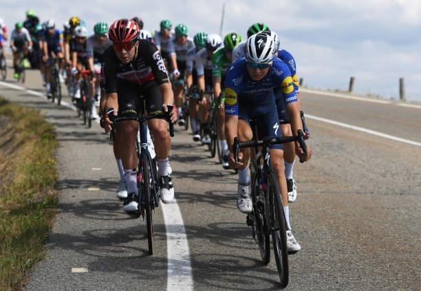 Mauri Vansevenant of Belgium and Team Deceuninck - Quick-Step competes during the 76th Tour of Spain 2021, Stage 19 a 191,2 km stage from Tapia to...
