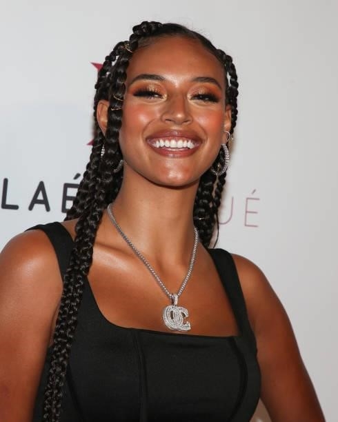 Singer Sela Vave attends the Ellaé Lisqué Fashion Show at Exchange LA on September 02, 2021 in Los Angeles, California.