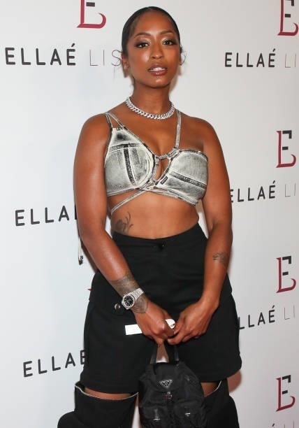 Fashion Designer Latoia Fitzgerald attends the Ellaé Lisqué Fashion Show at Exchange LA on September 02, 2021 in Los Angeles, California.