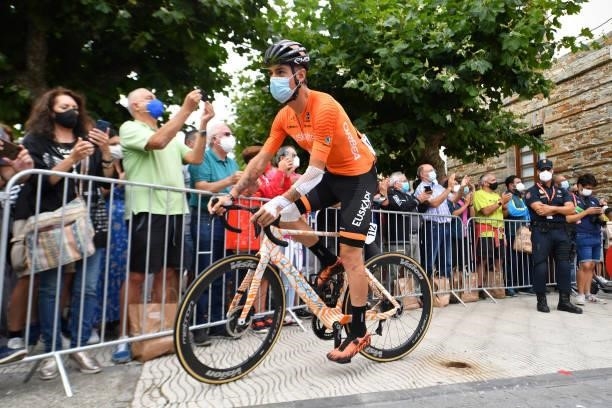 Xavier Mikel Azparren Irurzun of Spain and Team Euskaltel - Euskadi prepares for the race prior to the 76th Tour of Spain 2021, Stage 19 a 191,2 km...