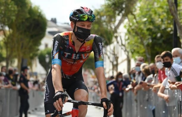 Jack Haig of Australia and Team Bahrain Victorious prepares for the race prior to the 76th Tour of Spain 2021, Stage 19 a 191,2 km stage from Tapia...