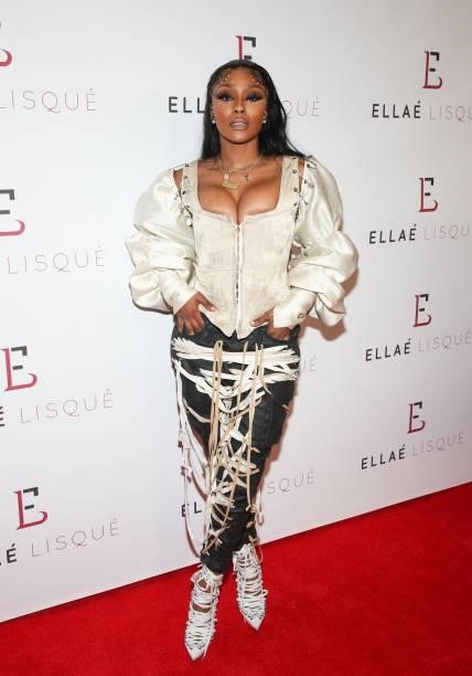 Fashion Designer Kelsey Ashley attends the Ellaé Lisqué Fashion Show at Exchange LA on September 02, 2021 in Los Angeles, California.