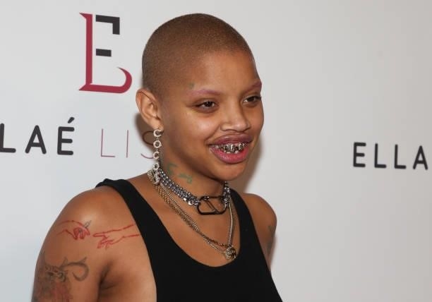 Fashion Model Slick Woods attends the Ellaé Lisqué Fashion Show at Exchange LA on September 02, 2021 in Los Angeles, California.