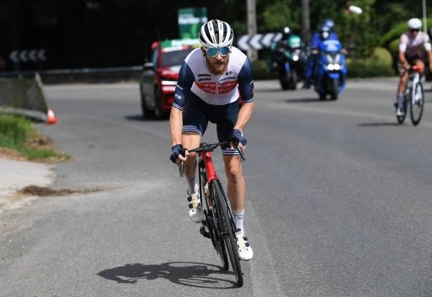 Quinn Simmons of United States and Team Trek - Segafredo attacks in the breakaway during the 76th Tour of Spain 2021, Stage 19 a 191,2 km stage from...