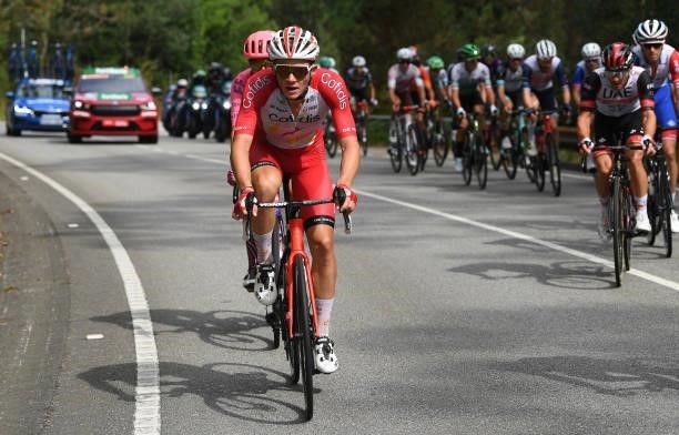 Eddy Finé of France and Team Cofidis competes during the 76th Tour of Spain 2021, Stage 19 a 191,2 km stage from Tapia to Monforte de Lemos /...