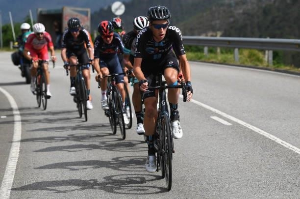Martijn Tusveld of the Netherlands and Team DSM attacks in the breakaway during the 76th Tour of Spain 2021, Stage 19 a 191,2 km stage from Tapia to...