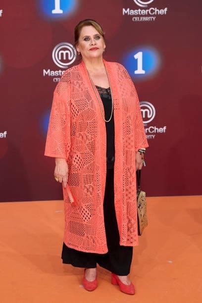 Carmina Barrios attends 'Masterchef Celebrity 6' premiere at the Europe Congress Palace during day 4 of the FesTVal 2021 on September 03, 2021 in...