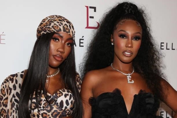 Singer Sevyn Streeter and Fashion Designer Maxie J attend the Ellaé Lisqué Fashion Show at Exchange LA on September 02, 2021 in Los Angeles,...