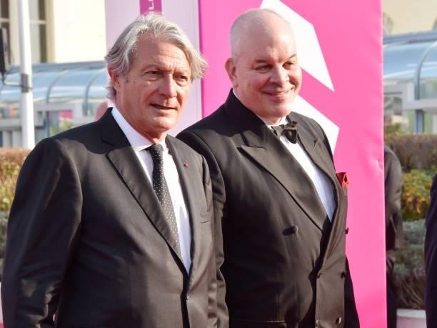 Deauville Mayor Philippe Augier and Brian Aggeler, US Ambassador to France, attend the Opening Ceremony and "Stillwater