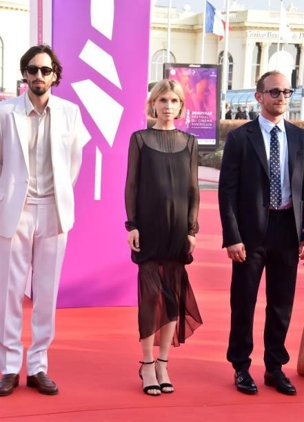 Jury members Antoine Lomepal, Clémence Poesy and Kacey Mottet-Klein attend the Opening Ceremony and "Stillwater