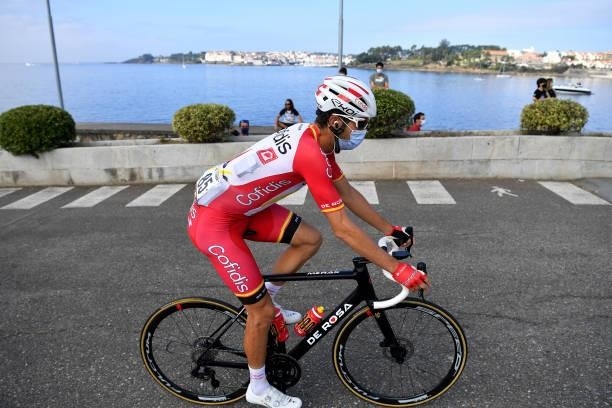 Jesús Herrada Lopez of Spain and Team Cofidis prepares for the race prior to the 76th Tour of Spain 2021, Stage 20 a 202,2km km stage from Sanxenxo...