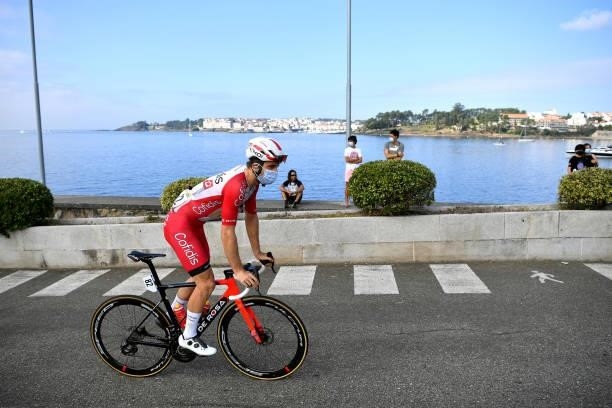 Piet Allegaert of Belgium and Team Cofidis prepares for the race prior to the 76th Tour of Spain 2021, Stage 20 a 202,2km km stage from Sanxenxo to...