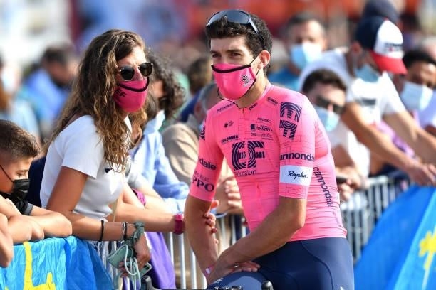 Thomas Scully of New Zealand and Team EF Education - Nippo prior to the 76th Tour of Spain 2021, Stage 20 a 202,2km km stage from Sanxenxo to Mos....
