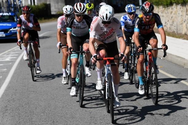 Stan Dewulf of Belgium and AG2R Citröen Team competes in the breakaway during the 76th Tour of Spain 2021, Stage 20 a 202,2km km stage from Sanxenxo...