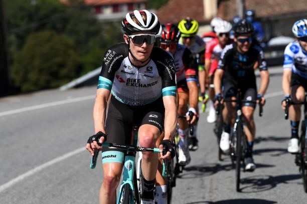 Nicholas Schultz of Australia and Team BikeExchange competes during the 76th Tour of Spain 2021, Stage 20 a 202,2km km stage from Sanxenxo to Mos....