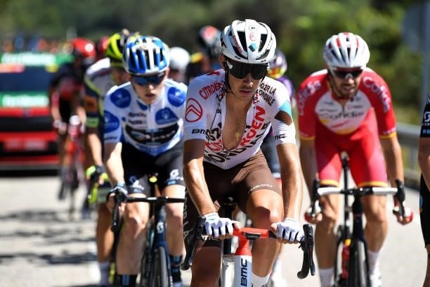 Clément Champoussin of France and AG2R Citröen Team competes in the breakaway during the 76th Tour of Spain 2021, Stage 20 a 202,2km km stage from...