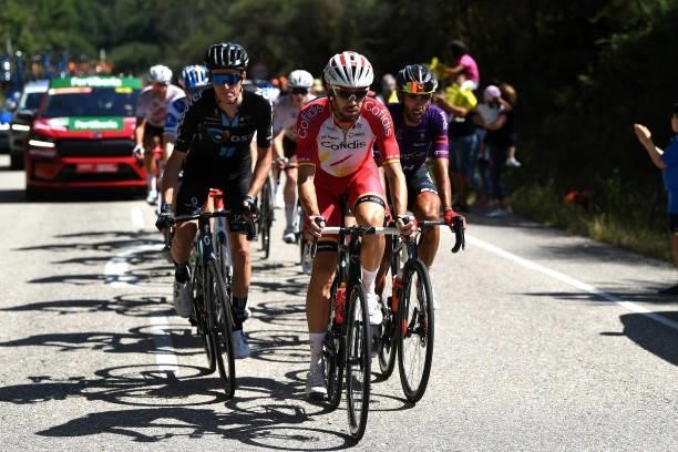 Jesús Herrada Lopez of Spain and Team Cofidis competes in the breakaway during the 76th Tour of Spain 2021, Stage 20 a 202,2km km stage from Sanxenxo...