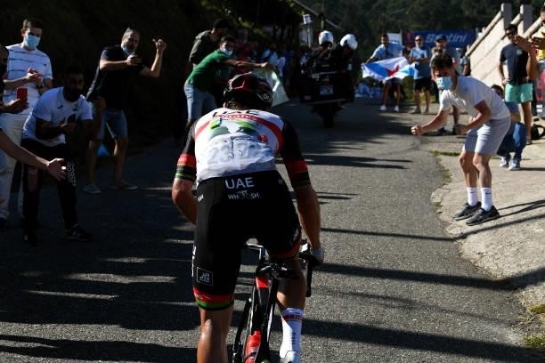 Ryan Gibbons of South Africa and UAE Team Emirates attacks in the breakaway during the 76th Tour of Spain 2021, Stage 20 a 202,2km km stage from...