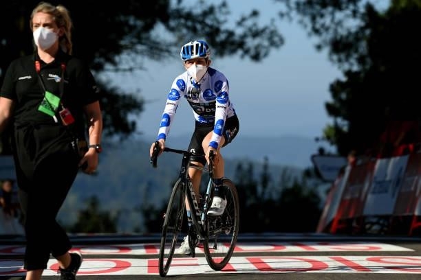 Michael Storer of Australia and Team DSM polka dot mountain jersey after the 76th Tour of Spain 2021, Stage 20 a 202,2km km stage from Sanxenxo to...