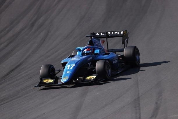 Victor Martins of France and MP Motorsport drives during race 3 of Round 6:Zandvoort of the Formula 3 Championship at Circuit Zandvoort on September...