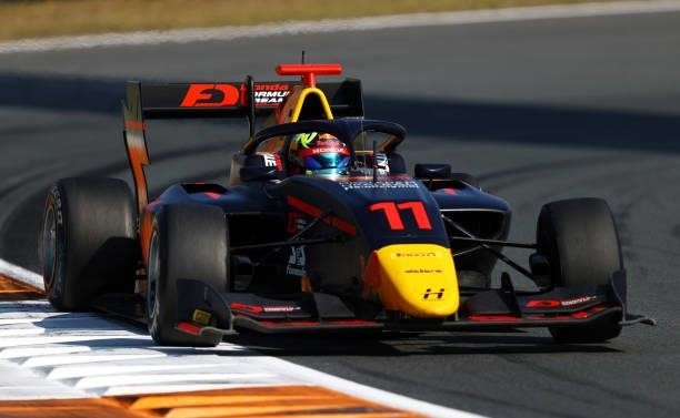 Ayumu Iwasa of Japan and Hitech Grand Prix drives during race 3 of Round 6:Zandvoort of the Formula 3 Championship at Circuit Zandvoort on September...