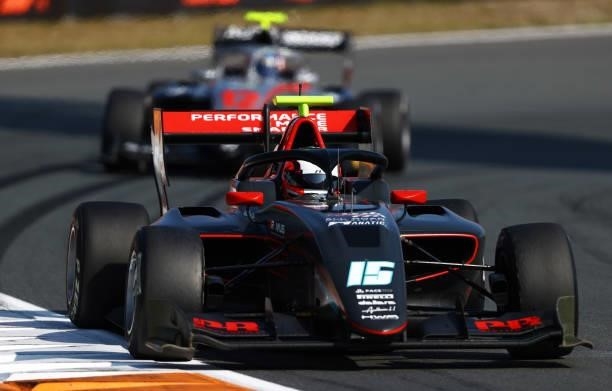 Oliver Rasmussen of Denmark and HWA Racelab drives during race 3 of Round 6:Zandvoort of the Formula 3 Championship at Circuit Zandvoort on September...