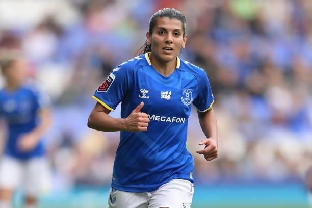 Kenza Dali of Everton Women during the Barclays FA Women's Super League match between Everton Women and Manchester City Women at Goodison Park on...