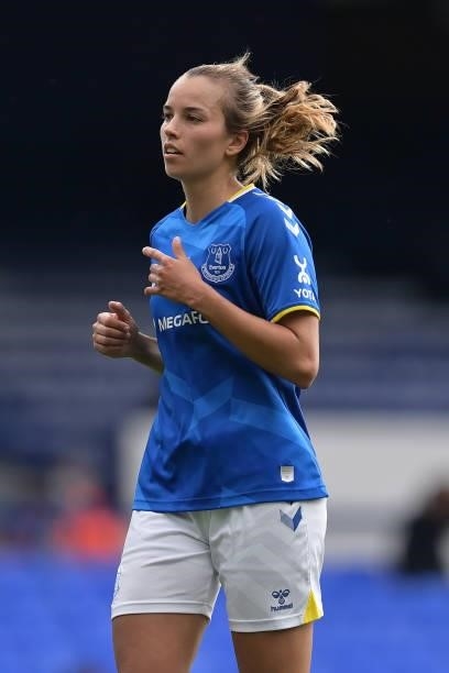 Rikke Sevecke of Everton Women during the Barclays FA Women's Super League match between Everton Women and Manchester City Women at Goodison Park on...