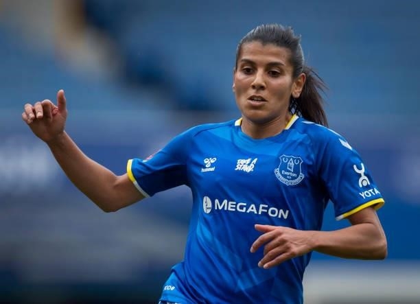 Kenza Dali of Everton during the Barclays FA Women's Super League match between Everton Women and Manchester City Women at Goodison Park on September...