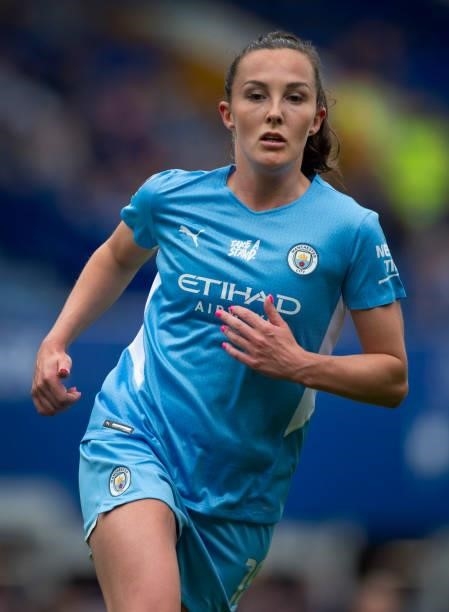 Caroline Weir of Manchester City during the Barclays FA Women's Super League match between Everton Women and Manchester City Women at Goodison Park...
