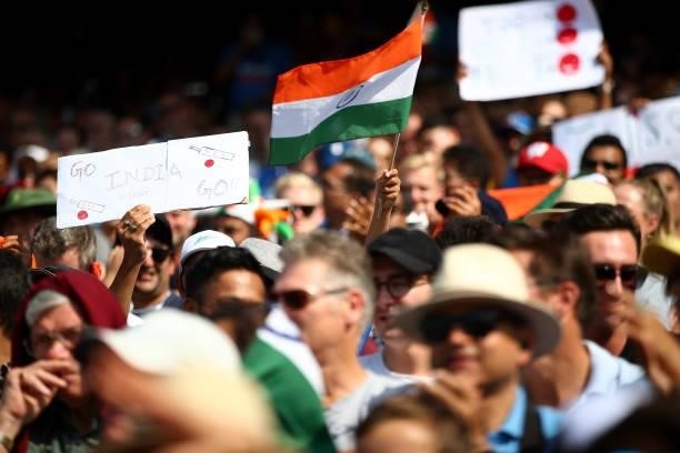 India fans during Day Four of the Fourth LV= Insurance Test Match between England and India at The Kia Oval on September 05, 2021 in London, England.
