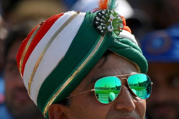 An India fan during Day Four of the Fourth LV= Insurance Test Match between England and India at The Kia Oval on September 05, 2021 in London,...