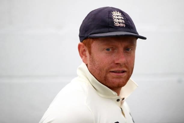 Jonny Bairstow of England during Day Three of the Fourth LV= Insurance Test Match between England and India at The Kia Oval on September 04, 2021 in...