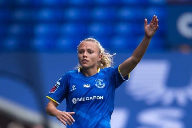 Claire Emslie of Everton Women during the Barclays FA Women's Super League match between Everton Women and Manchester City Women at Goodison Park on...