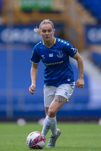 Lucy Graham of Everton Women during the Barclays FA Women's Super League match between Everton Women and Manchester City Women at Goodison Park on...