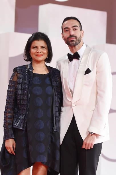 Shivani Pandya and Mohammed Al Turki attend the red carpet of the movie "Mona Lisa And The Blood Moon