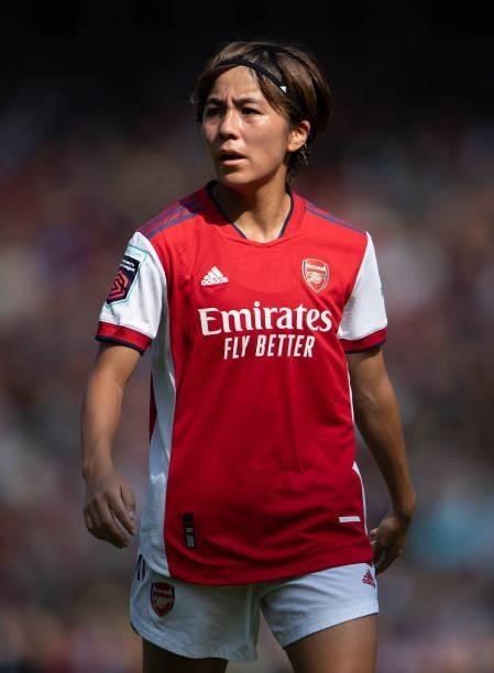 Mana Iwabuchi of Arsenal during the Barclays FA Women's Super League match between Arsenal Women and Chelsea Women at Emirates Stadium on September...