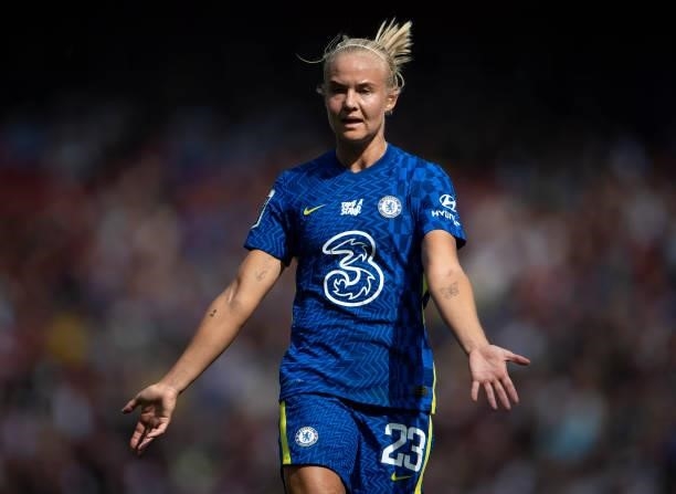 Pernille Mosegaard-Harder of Chelsea during the Barclays FA Women's Super League match between Arsenal Women and Chelsea Women at Emirates Stadium on...