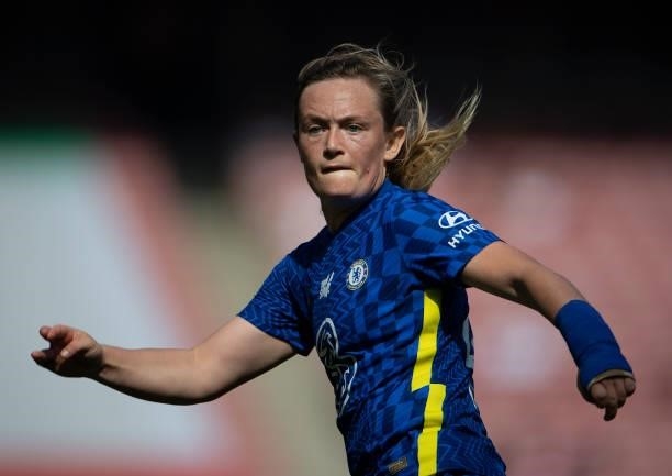 Erin Cuthbert of Chelsea during the Barclays FA Women's Super League match between Arsenal Women and Chelsea Women at Emirates Stadium on September...