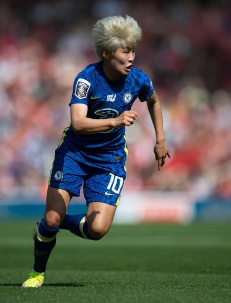 So-Yun Ji of Chelsea during the Barclays FA Women's Super League match between Arsenal Women and Chelsea Women at Emirates Stadium on September 5,...