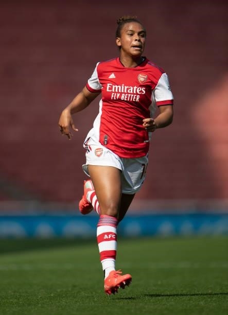 Nikita Parris of Arsenal during the Barclays FA Women's Super League match between Arsenal Women and Chelsea Women at Emirates Stadium on September...