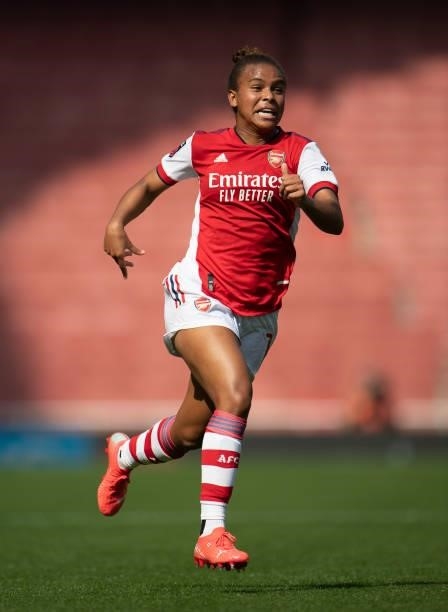 Nikita Parris of Arsenal during the Barclays FA Women's Super League match between Arsenal Women and Chelsea Women at Emirates Stadium on September...