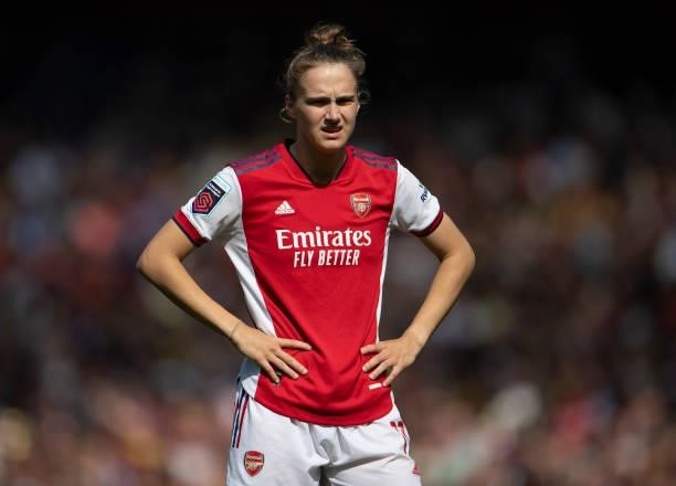 Vivianne Miedema of Arsenal during the Barclays FA Women's Super League match between Arsenal Women and Chelsea Women at Emirates Stadium on...