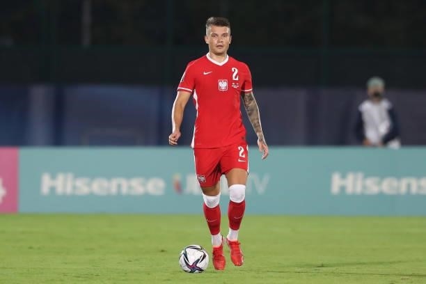 Kamil Piatkowski of Poland during the 2022 FIFA World Cup Qualifier match between San Marino and Poland at San Marino Stadium on September 05, 2021...