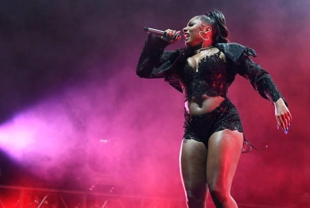 Megan Thee Stallion performs on Day 3 of the 2021 BottleRock Napa Valley Music Festival at Napa Valley Expo on September 05, 2021 in Napa, California.